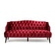 preview thumbnail 6 of 32, Adelia Modern Glam Tufted Velvet Sofa by Christopher Knight Home