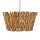 preview thumbnail 5 of 8, Uttermost Rhea 4 Light Wood Branch Chandelier - N/A