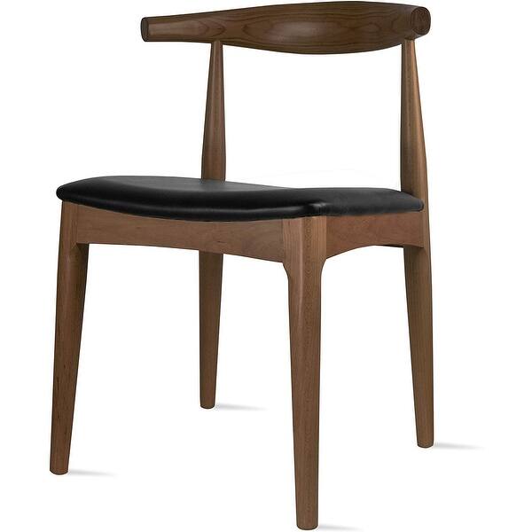 Shop 2xhome Solid Real Wood Dark Seat Pu Leather Cushion Elbow Dining Chairs Desk No Arm Living Room Bedroom Kitchen Room Padded On Sale Overstock 28496388