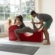 preview thumbnail 21 of 39, Avana Kami Convertible Chaise / Yoga & Massage - 2-In-1 Ottoman with Concealed Fold Out Yoga Lounge Chair, Microvelvet