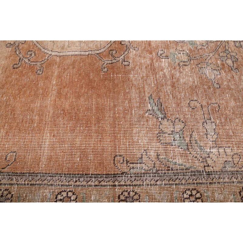 ECARPETGALLERY Hand-knotted Antalya Vintage Brown Wool Rug - 9'1 x 12'3