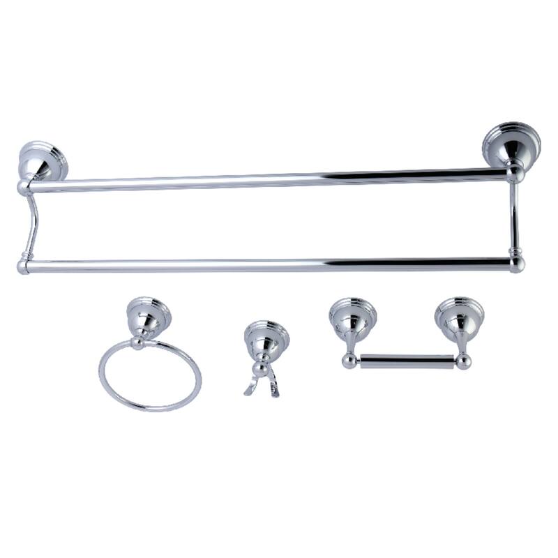 Restoration 4-Piece Bathroom Hardware - Polished Chrome