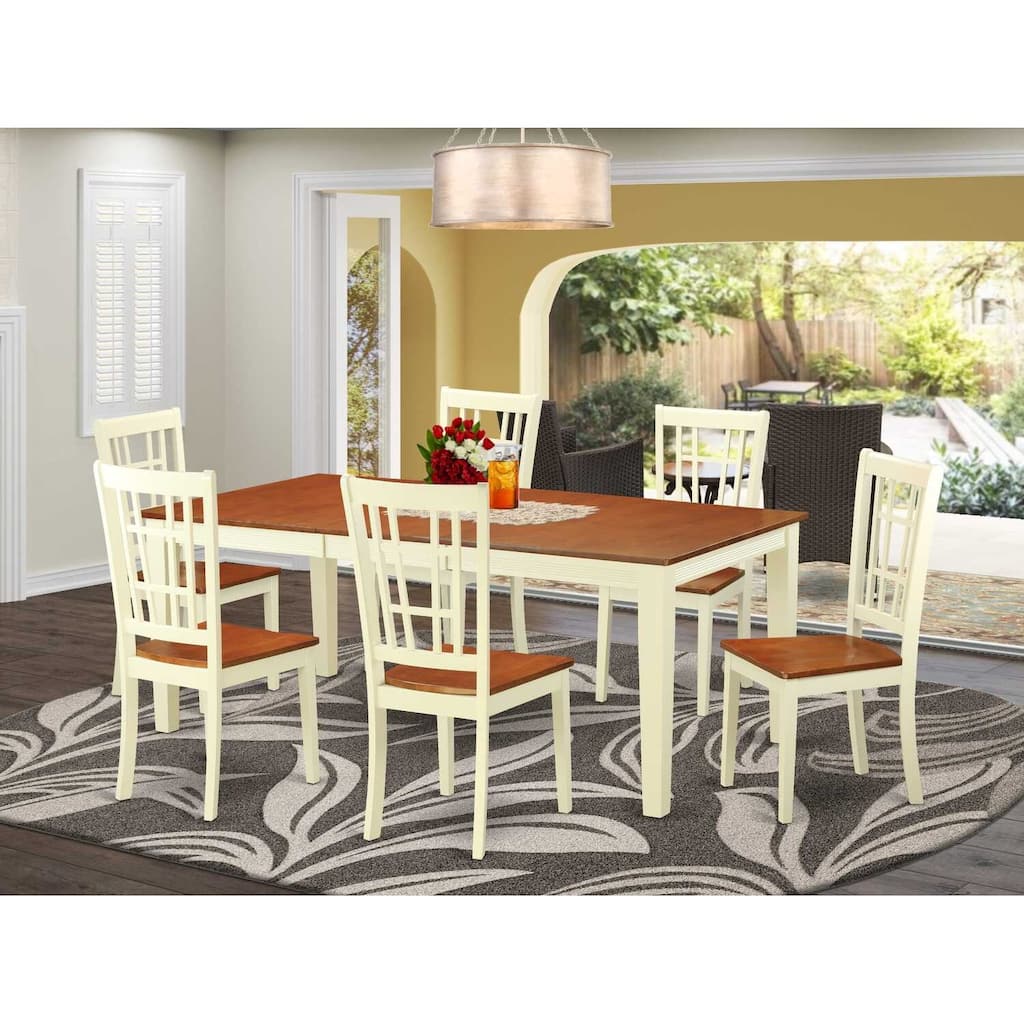 Dining Table Set - Kitchen Table with Chairs - Modern Wood Table for Small Spaces
