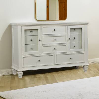 Pre-Eminent Wooden Traditional Dresser, White