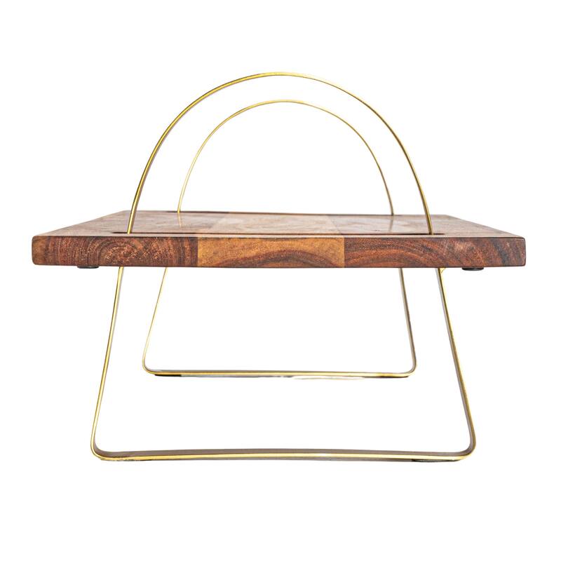 Acacia Wood Serving Board on Stand