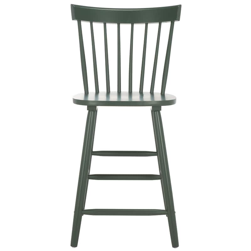SAFAVIEH Biddie 24-inch Spindle Farmhouse Counter Stool (Set of 2) - 20" W x 21" D x 39" H - 20"W x 21"D x 39"H
