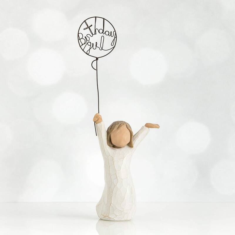 Willow Tree Birthday Girl, Celebrate Your Day, 5.5" Sculpted Hand-Painted Figure