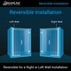 preview thumbnail 5 of 24, DreamLine Unidoor Plus 46-46 1/2 in. W x 72 in. H Frameless Hinged Shower Door - 46" - 46.5" W