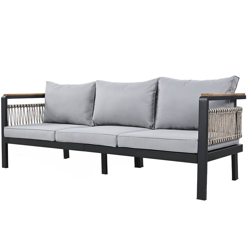4 Pieces Outdoor Sectional Sofa Set