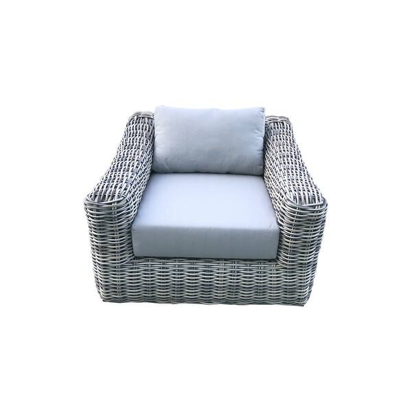 Teva Patio Furniture Hawaii ThreeTone Wicker Gray/Off White/Beige Arm