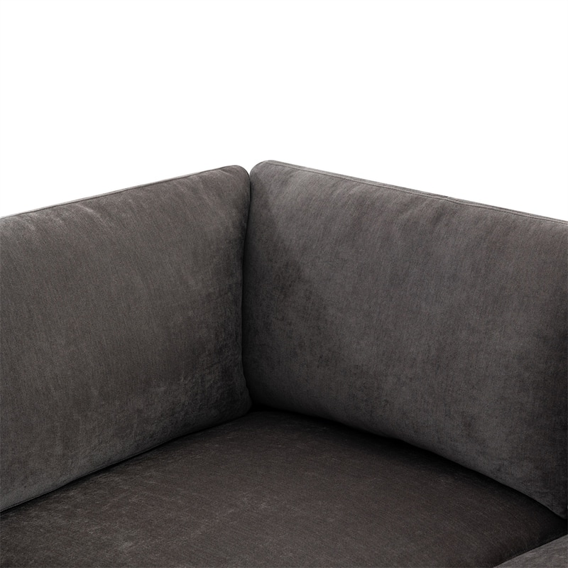 Modern Large Sectional Sofa with Removable Ottomans and Legs