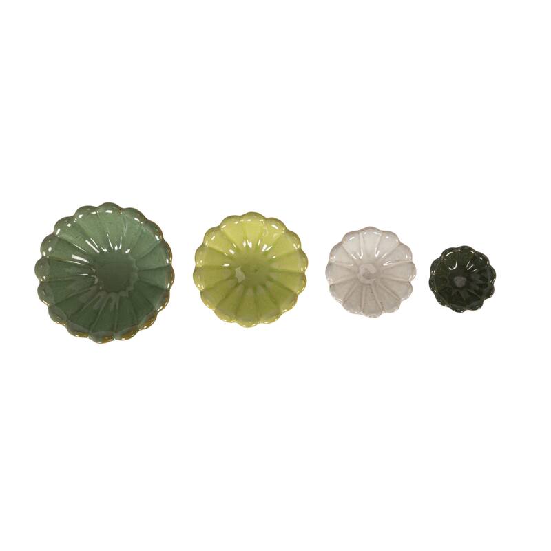 Stoneware Flower Bowls