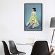 preview thumbnail 12 of 13, iCanvas "Audrey Hepburn in Oscar de la Renta" by George V. Antoniou Framed