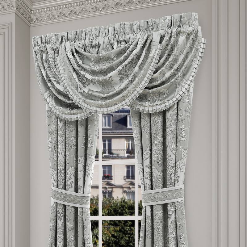 J. Queen New York Sondra Window Waterfall Valance - Spa