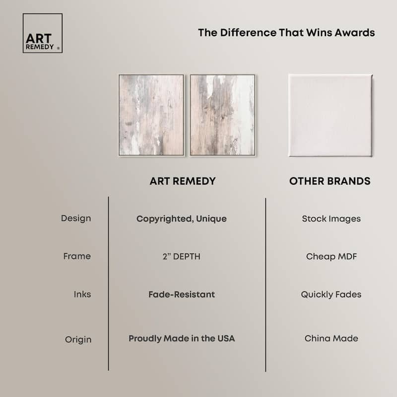 Striated Texture I Canvas Set of 2 by Art Remedy