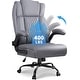 preview thumbnail 3 of 19, BOSSIN Executive Office Chair,Big and Tall Office Chair with Ergonomic,High Back,and Lumbar Support New Grey
