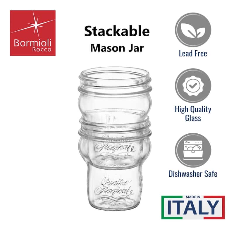 Bormioli Rocco Quattro Stagioni Stacking Jar Set