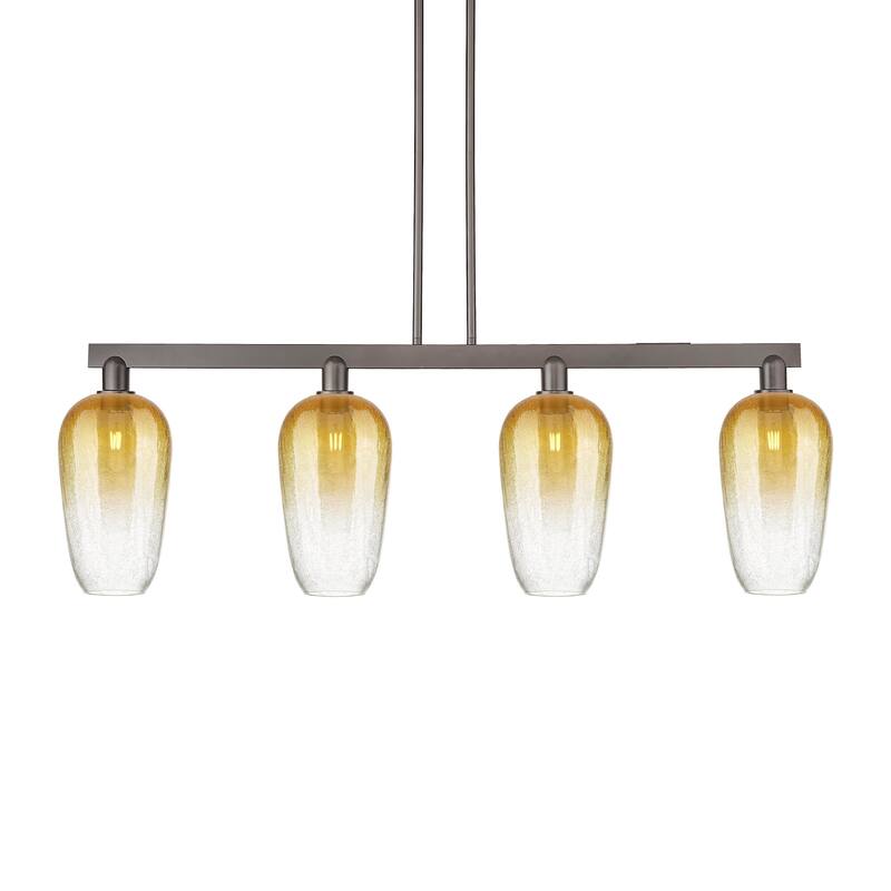Innovations Lighting 716-4I-16-48 Brookhaven Flute Linear Brookhaven - Oil Rubbed Bronze / Amber