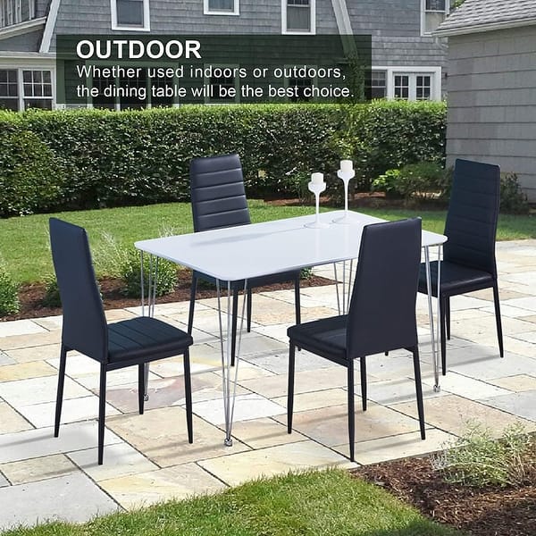 Shop Ivinta Modern Wood Rectangle Dining Table For 4 6 Hairpin