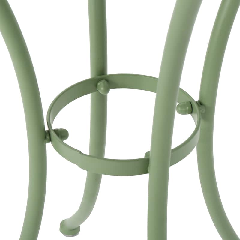 Roomfitters 3-Piece Metal Bistro Set, Outdoor Patio Table and Chairs for Balcony, Garden or Deck