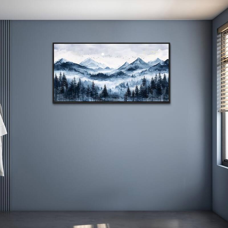 Misty and Fog Forest Painting Mountain Landscape Pictures Artworks