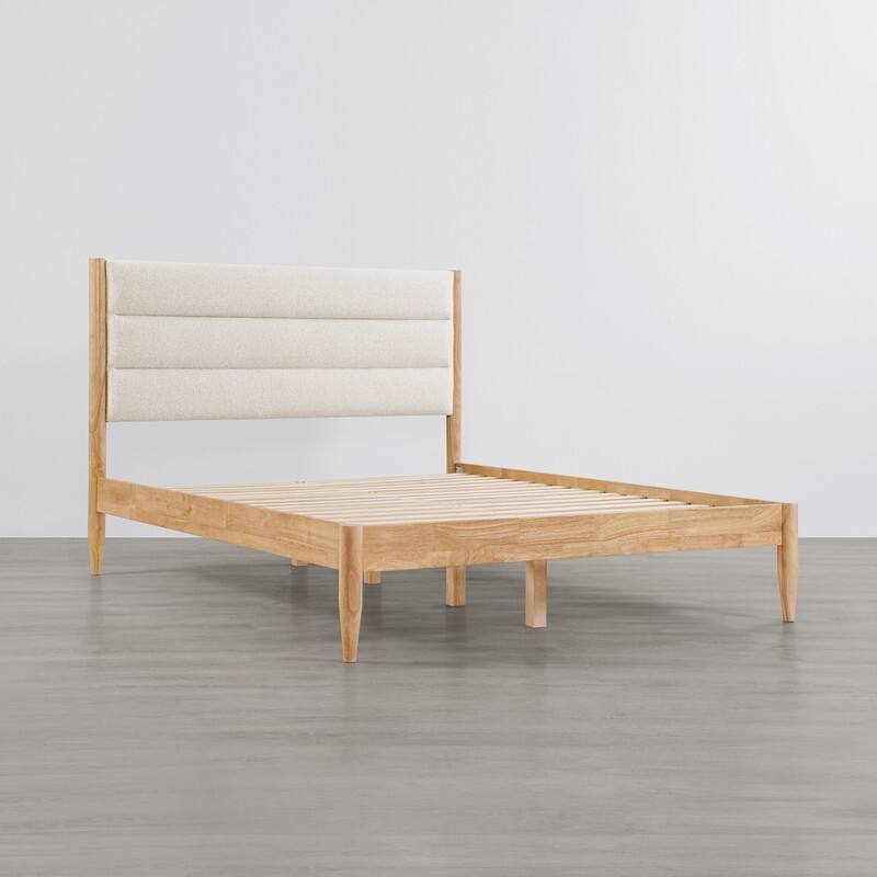 Mason Upholstered Platform Bed Frame with Headboard