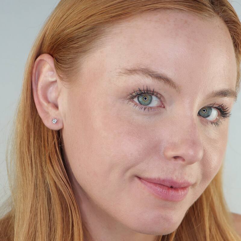 Vault Classic 0.50ct TW Natural Diamond 4-Prong Studs Guardian-Back (I VS2)