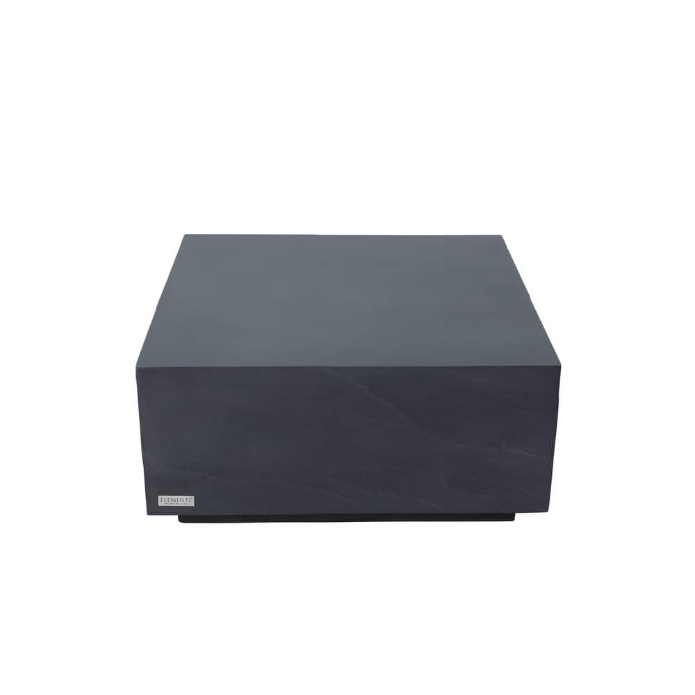 Elementi Home Colorado 34" Square Concrete Coffee Table - 33.9 X 33.9 X 16