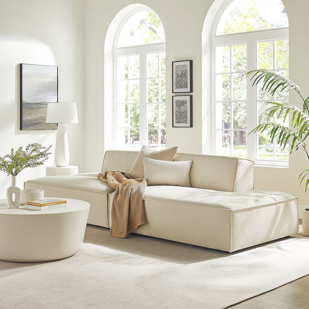 Restore 2-Piece Performance Fabric Upholstered Modular Loveseat