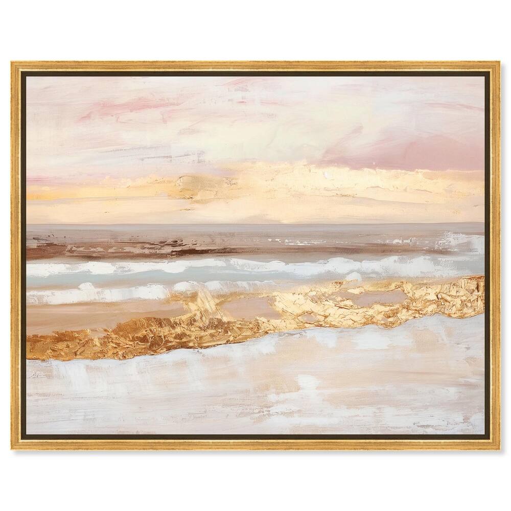 Rose Gold Coast Canvas by Art Remedy