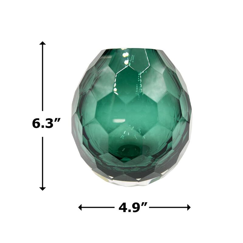 6" High Premium Contemporary Glass Bud Vase for Flowers