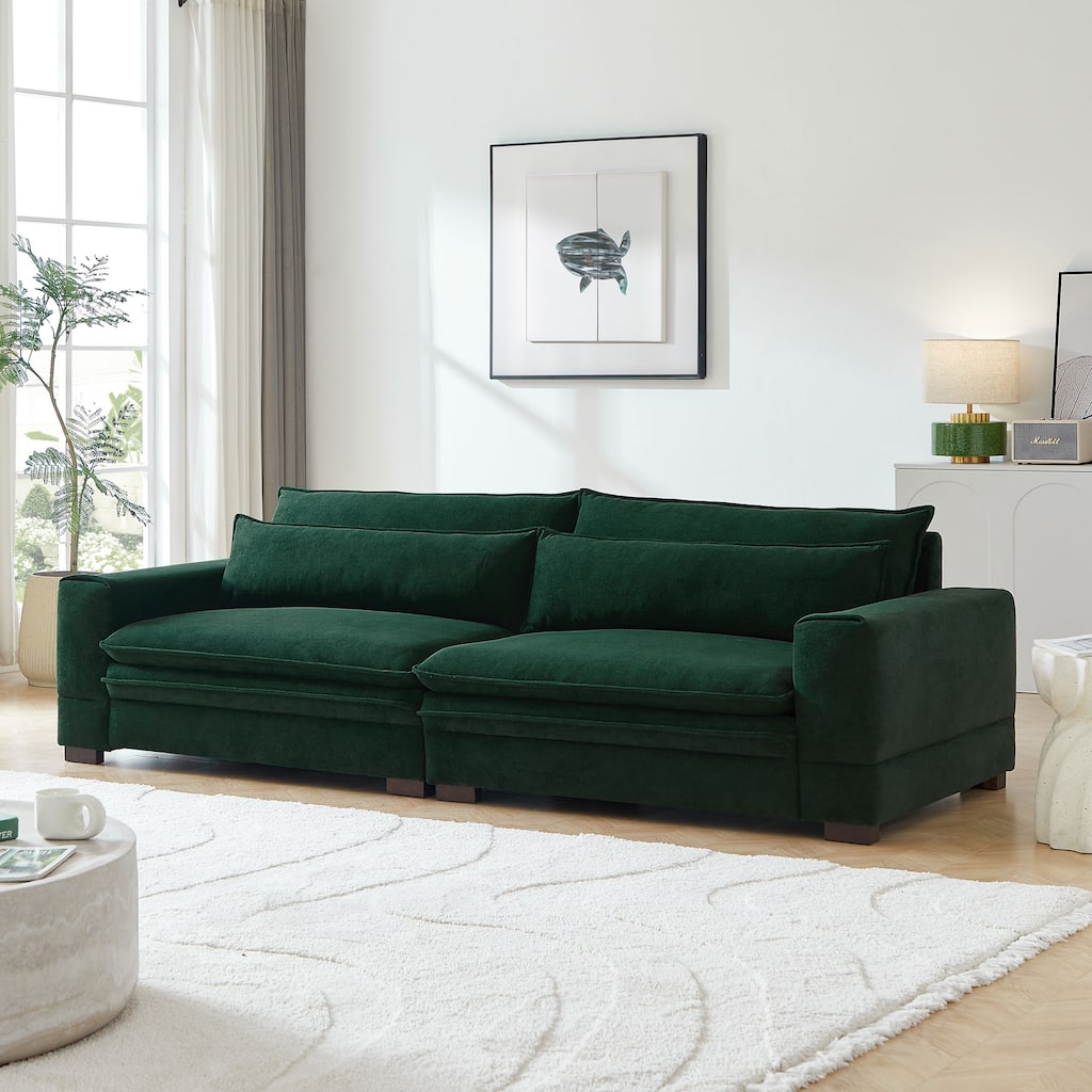 104.72'' Mid-Century Sofa Couch Modern Upholstered Couch