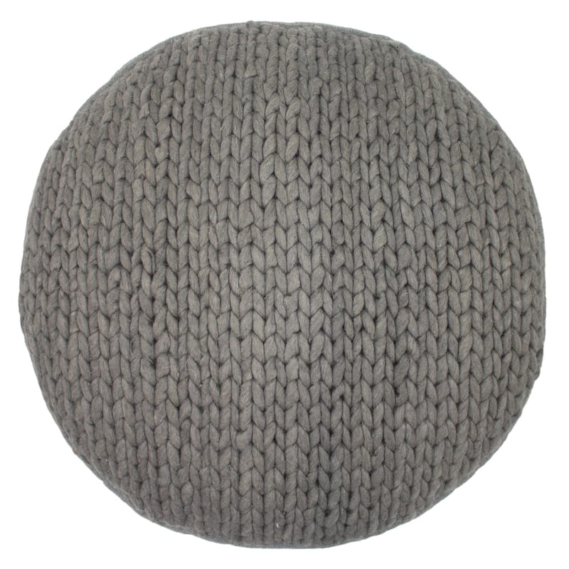Jiti Indoor Braided Design Casual Lounging Pouf Ottoman Seating for Indoor Space.