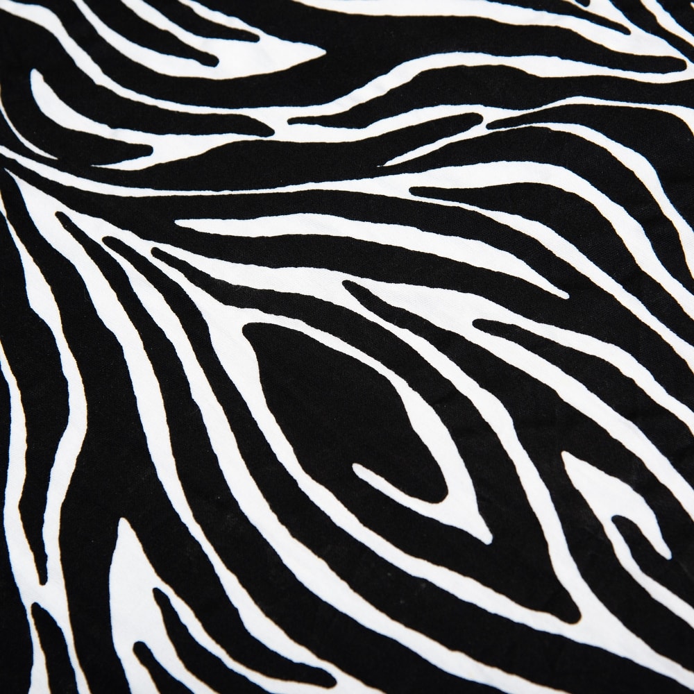 Rizzy Home Zebra Print Cotton Fitted Cribsheet - 28" X 52"