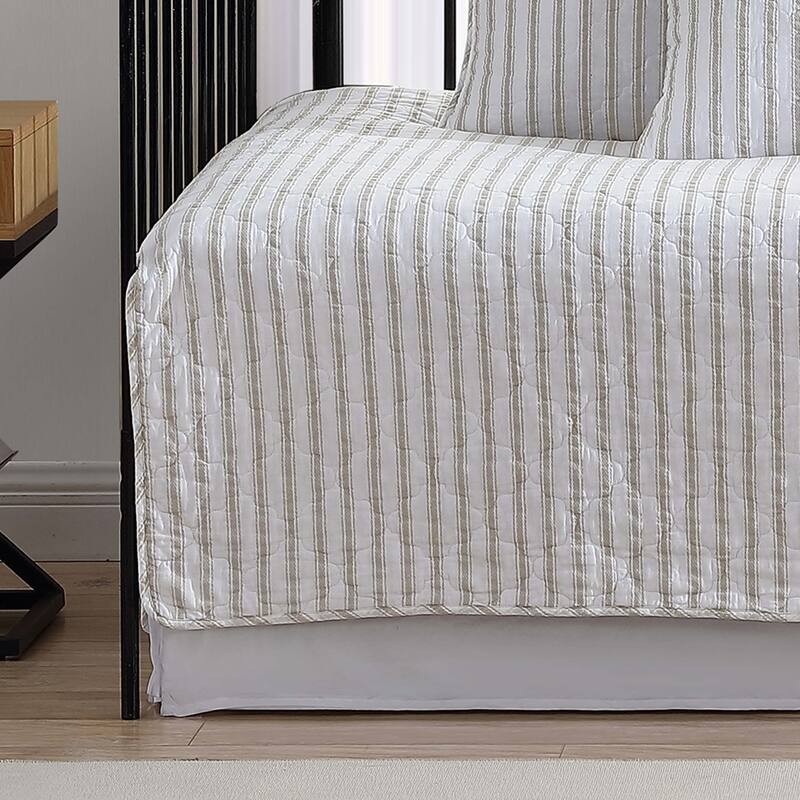 Stone Cottage Willow Way Ticking Stripe Cotton Daybed Cover Set