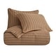 preview thumbnail 4 of 7, Paseo Road Clifton Brown Houndstooth Pattern Rustic Bedding 3 Piece Duvet Cover Set