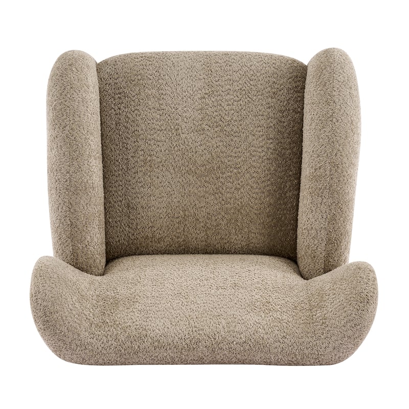 Christopher Knight Home - Wingback Modern Upholstered Club Chair with Wooden Legs