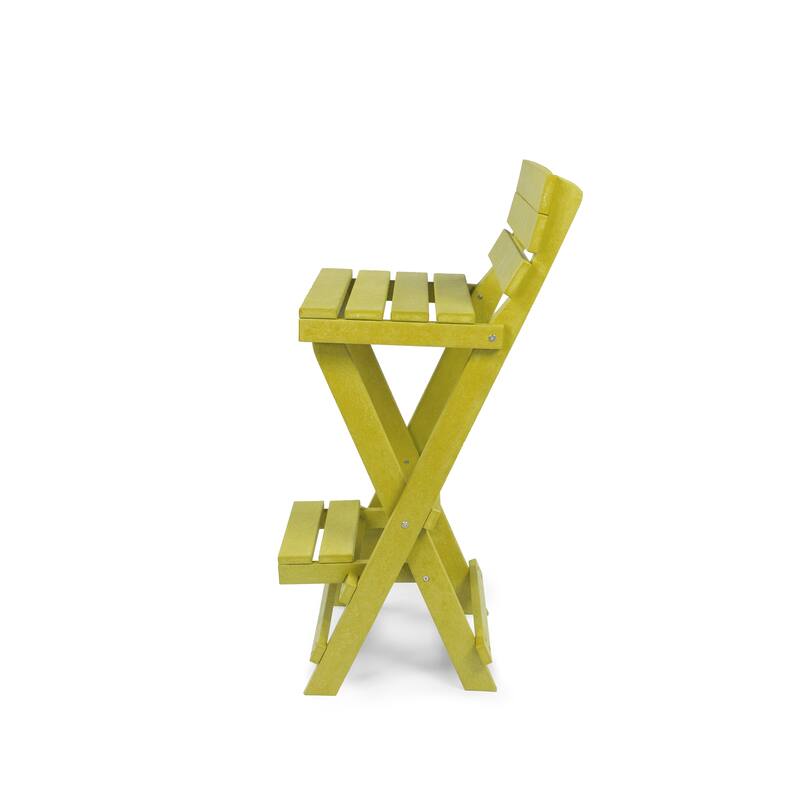 Key West Fully Assembled All-Weather Outdoor Folding Bar Set - 3-piece