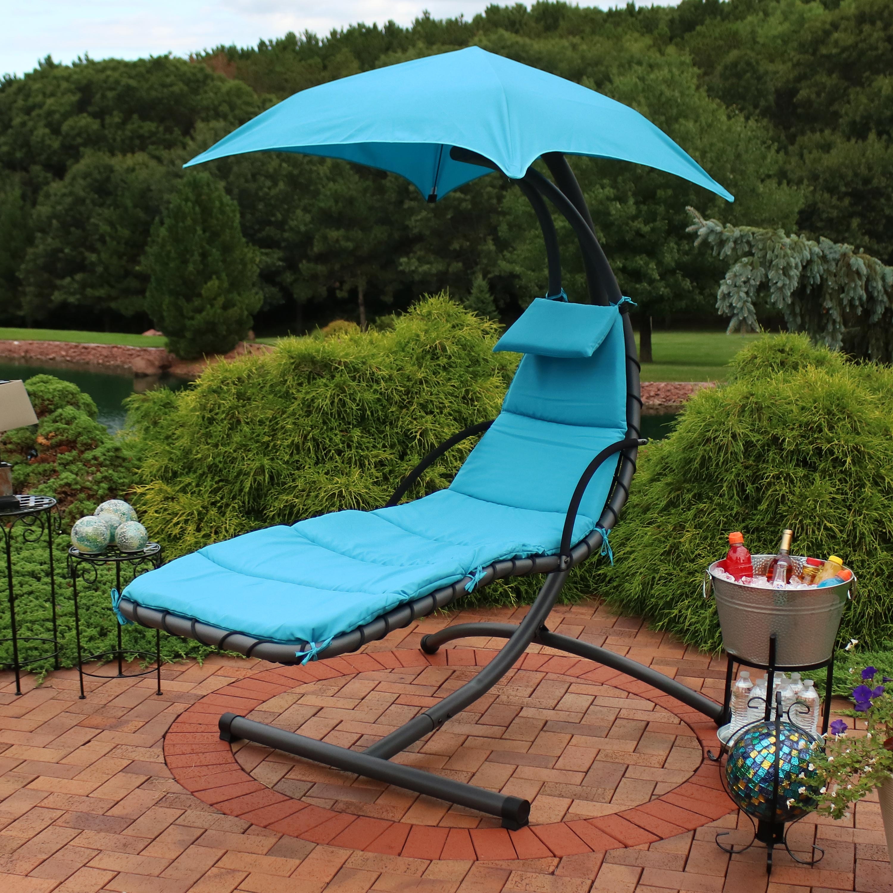 Belleze hanging chaise lounger best sale chair swing hammock chair