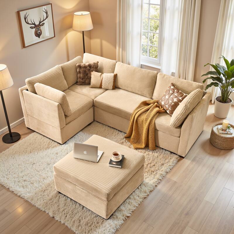 OVIOS Modular Cloud-Like Sofa (with Ottoman)