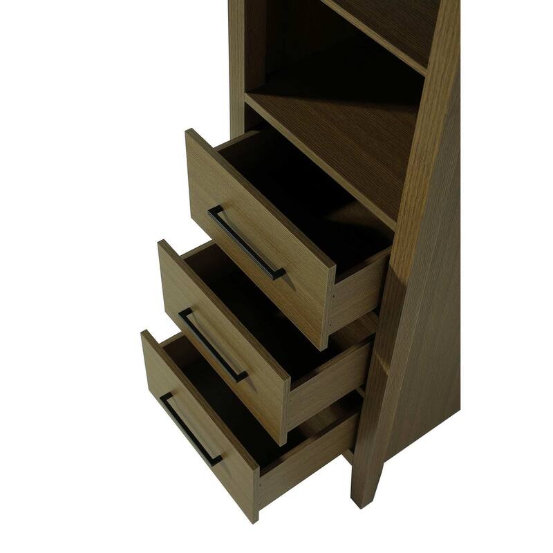 Laura 16-28 Inch Open Shelving Bath Storage Cabinet