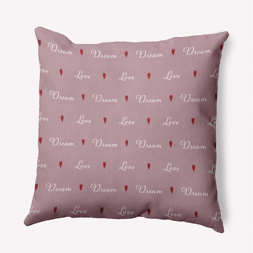 Love Dream Valentines Day Decorative Throw Pillow