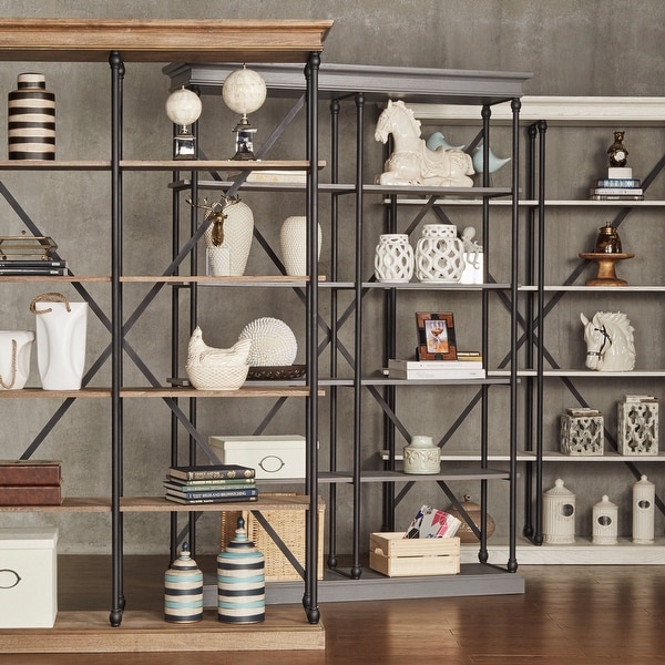 Barnstone Cornice Double Shelving Bookcase by iNSPIRE Q Artisan. Opens flyout.