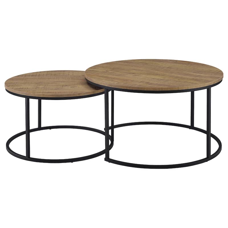 Lainey 2-piece Round Nesting Coffee Table