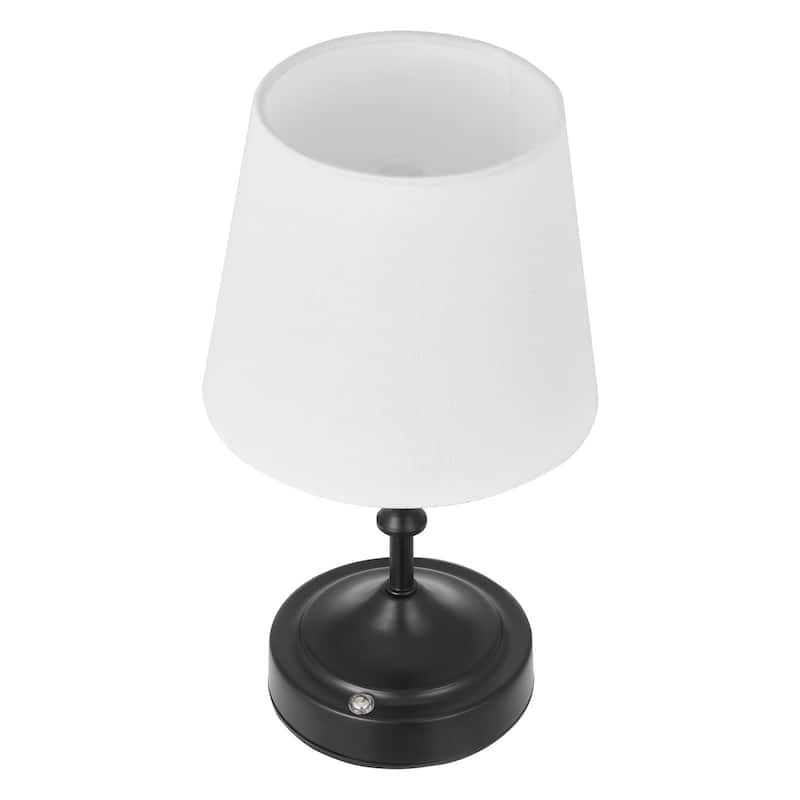 Cordless Rechargeable Table Lamp with Adjustable Brightness and Fabric Shade - 5.9 x 5.9 x 10 inch