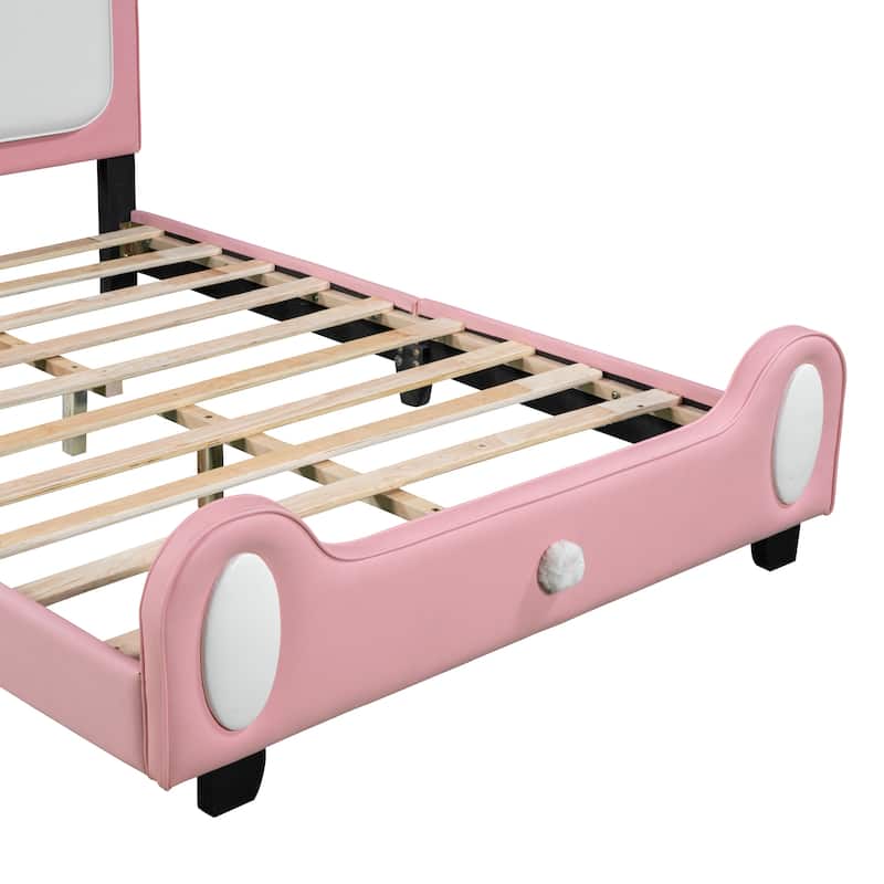 Full size Upholstered Rabbit-Shape Princess Bed - Bed Bath & Beyond ...