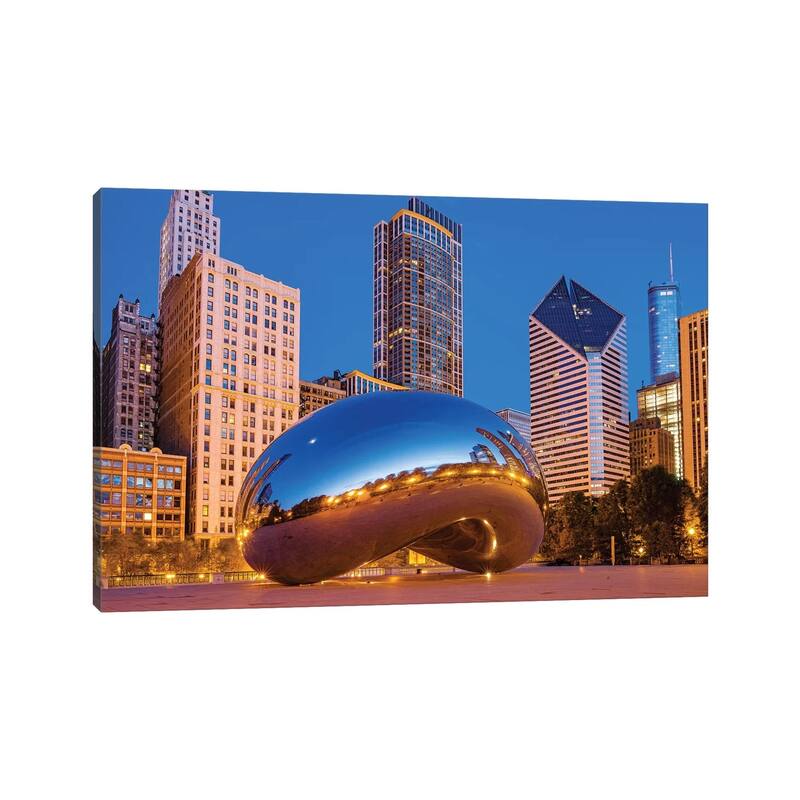 iCanvas "Cloud Gate, The Bean, Millennium Park " by Susanne Kremer Canvas Print