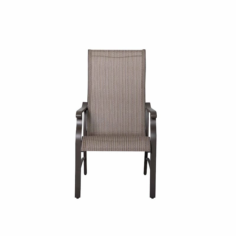 Outdoor Dining Set, Rectangular Aluminum Umbrella Dining Table