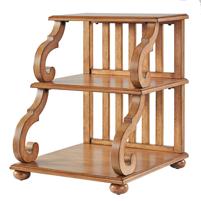 Lorraine Wood Scroll End Table by iNSPIRE Q Classic