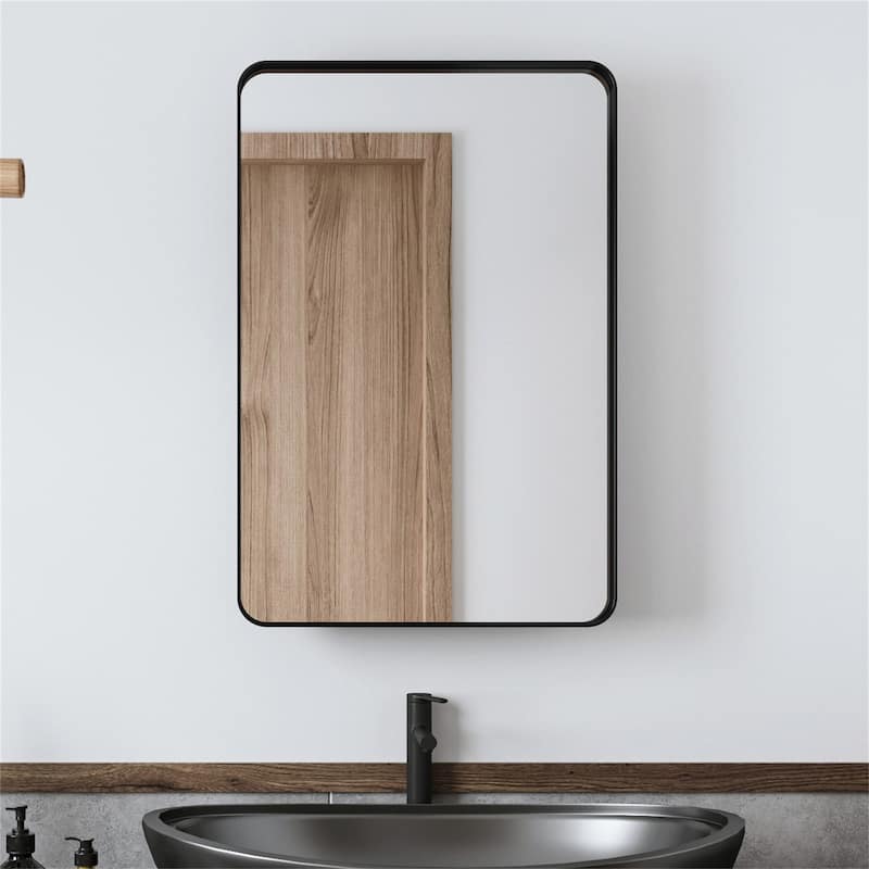 20"x30" Recessed Metal Framed Cabinet w/ Mirror and Adjustable Shelves